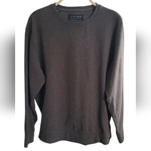 Jachs New York Men's Brown Crewneck Long Sleeve Soft  Cozy Sweatshirt, Size XL